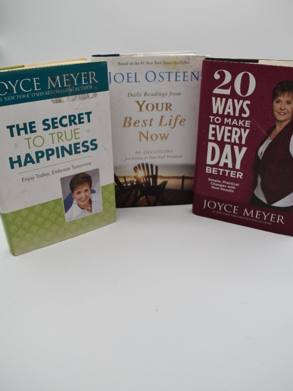 Book Lot of 3 Joyce Meyer Joel Osteen Christian Living Devotional Hardcover